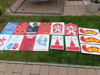 CSSR znaky retro plastove plakaty