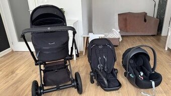 Predám 3 kombináciu Cybex ePriam - vajíčko, vanička a šport.