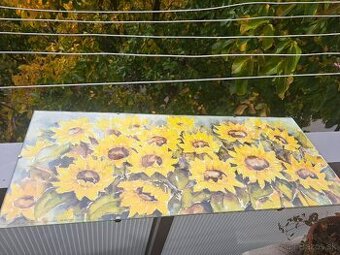 Obraz pod sklom slnečnice