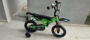 Predám detský bicykel 12 kola Kawasaki zelený