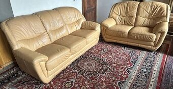 Luxusní kožená sedací souprava 3+2+1, 4398