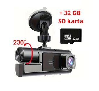 (IHNEĎ) Duálna autokamera+ 32 GB SD karta