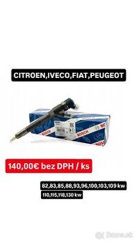Repasované vstrekovače BOSCH FIAT,CITROEN,IVECO 2.3D