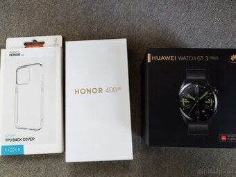 Honor 400 5g  a hodinky Huawei watch gt3