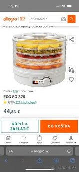 Sušička potravín ECG SO 375