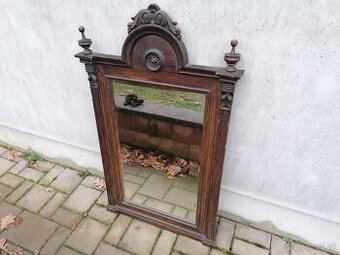 Predám starožitné drevené zrkadlo