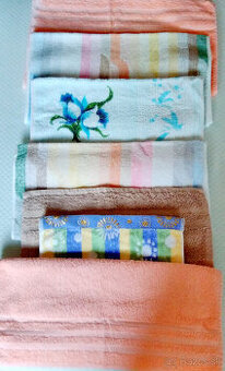 Detské uteráčiky bavlnené  LEN 5 € za 7 kusov