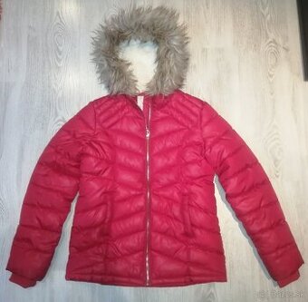 Zimná červená bunda veľ. 164