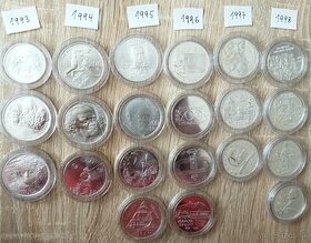 20x200sk strieborné mince SR v stave BK1993-1997
