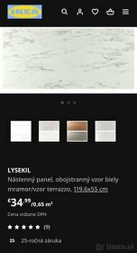 Predam nastenny panel LYSEKIL - IKEA