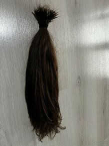Ruské vlasy, hnedé, jemne vlnité - 1
