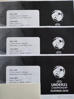 Vstupenky na UEFA under21 championship Slovakia 2025