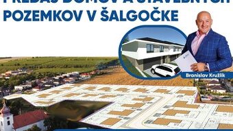 Predpredaj stavebných pozemkov v obci Šalgočka. Pozemok čísl