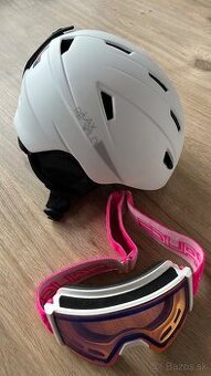 Lyžiarska prilba a okuliare - dievčenská / dámska