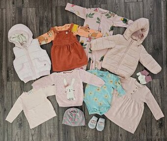 Jesenný balík oblečenia pre dievčatko 80