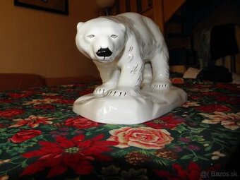 Porcelanova figurka, ladovy medved, super stav