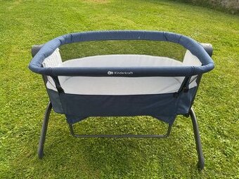 Kinderkraft Detská prídavná postieľka 2v1, Bea - jeans