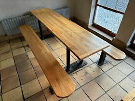 Kvalitné masívne sedenie / drevené sedenie / stôl a lavica