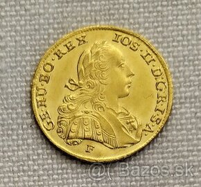 Zlatý dukát Jozefa II., 1785F, veľmi vzácny, TOP stav