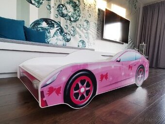 Detská postel dievčenská postel Auto