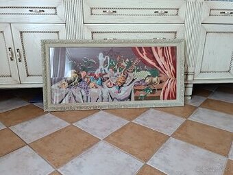 Veľký vyšívaný obraz 120x59 cm osobný odber