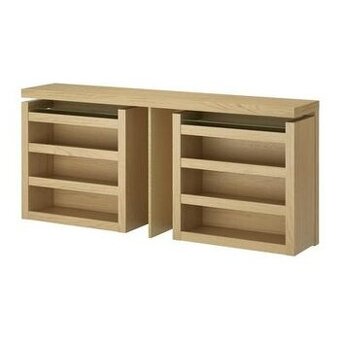IKEA Malm záhlavie za posteľ - drevené (DUB