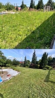Kosenie pozemkov a úprava záhrad.