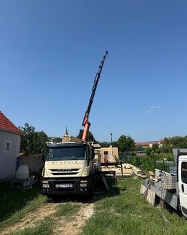 Autodoprava s hydraulickou rukou - dosah 25m