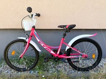 Krásny ružový bicykel CTM | 20” | Ako nový | Košík | Prilba