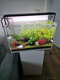 Predám 60l akvárium