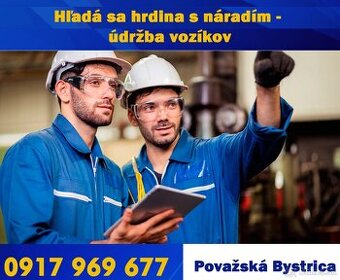 Hľadáme šikovného údržbára - 2 zmeny - možnosť záloh 