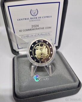 2eur.sk - pamätné 2€ euro Cyprus - Proof + BU