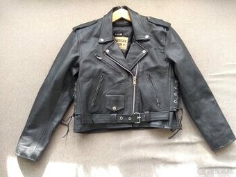 Dámska kožená bunda  chopper /krivak  L