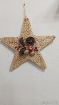 Závesná vianočná dekorácia hviezda
