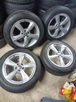 ❄️zimné 4ks alu disky orig. Audi 5x112 R18 pneu 225/55 7mm