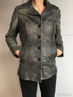 Predam kozeny kabat velkost 36, dizajn plesn.koza