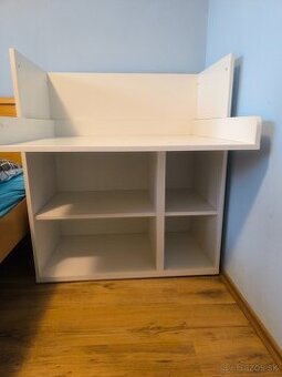 SMÅSTAD Prebaľovací stôl/lavice, biela