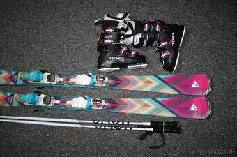 dámske lyže 146 cm , drevene jadro