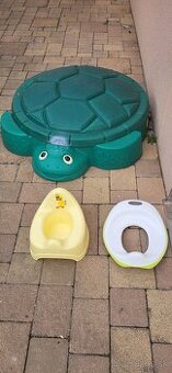 Pieskovisko  sedak na WC