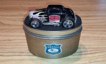 FOSSIL Hot Rod Dragster Desk Clock 2004