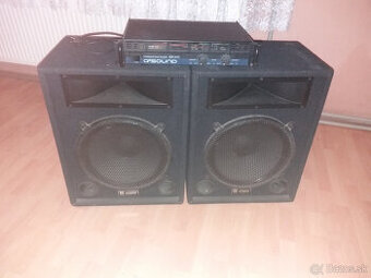 Predam 15 palcovi bedna 2x350wats+QSA 600 Zasilnovac