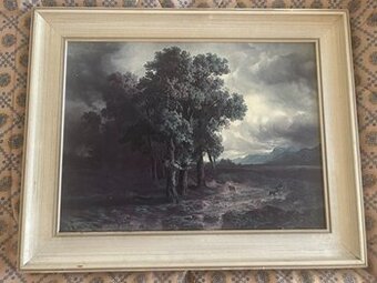 Krásna sada retro obrazov,grafík –Seemann Leipzig & Krajinky