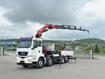 MAN TGS 35.440 8x4, valník s hydraulickou rukou