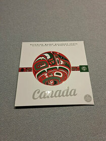 Strieborná minca Rituálne masky sveta Kanada