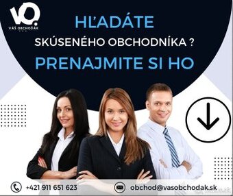 Obchodní zástupcovia na prenájom