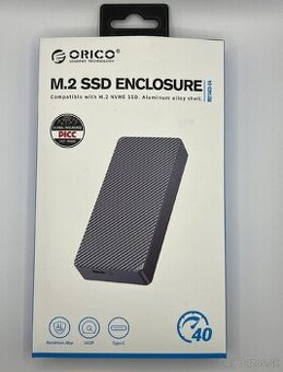 ORICO M214 40Gbps M.2 NVMe Aluminum Striped SSD Enclosure