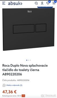 Čierne splachovače Roca