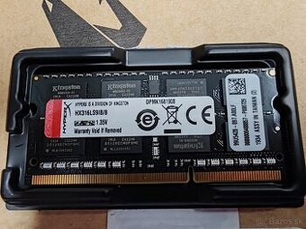 Predám RAM SODIMM DDR3 8GB KINGSTON HYPERX