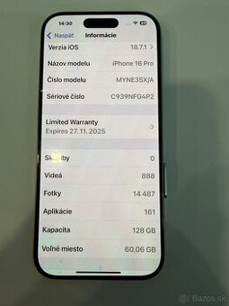 IPHONE 16 PRO WHITE TITANIUM