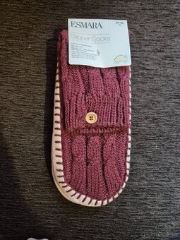 Dámske protišmykové papuče- ponožky veľ 39-40